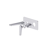 CLARA SQ WALL BASIN/BATH MIXER WITH SPOUT TRIM KIT